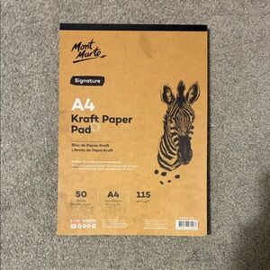 Used A4 Kraft paper pad